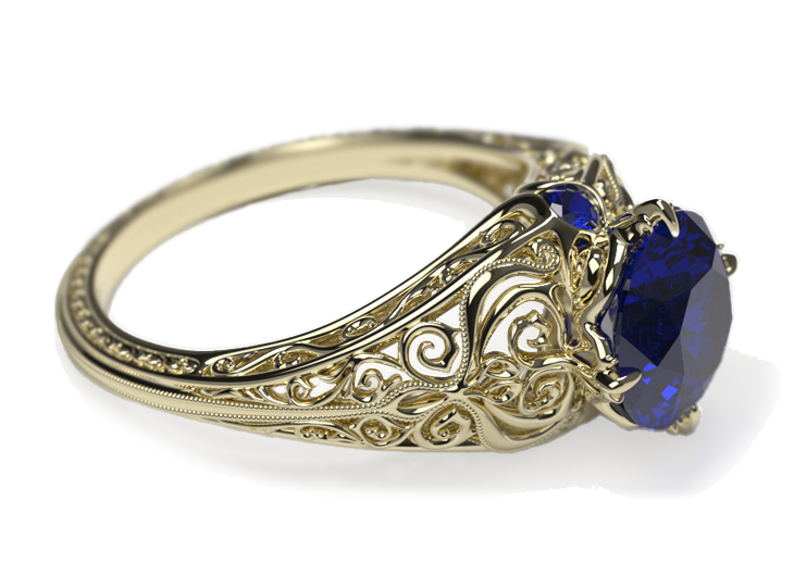 Modélisation d'une bague réalisée avec Rhinoceros 3D v8